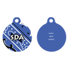 Bandana Blue HD Dog ID Tag