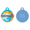 Beach Party HD Dog ID Tag