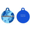 Camo Blue HD Dog ID Tag