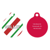 Peppermint Stick HD Dog ID Tag