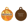 Fall Leaves HD Dog ID Tag
