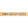 Personalized Island Floral Orange Dog Collar