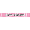 Personalized New Pink Polka Dot Dog Collar