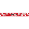 Personalized Red Snowflakes Dog Collar
