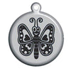Black Butterfly Dog ID Tag - With Engraving