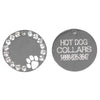 Pawprint and Crystal Engraved Dog ID Tag