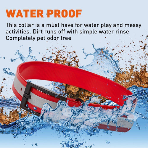 Biothane Translucent Reflective Dog Collar