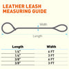 Soft Leather Round Slip Lead for Dogs