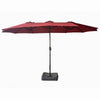 Full Iron Double-headed Umbrella Central-column Umbrella Sunshade Outdoor