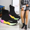 Black Sock Boots For Women Platform Shoes