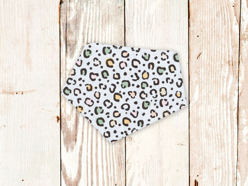 Pastel Leopard Print Dog Bandana