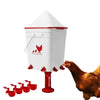 RentACoop 5 Gallon Chicken Waterer with 4 Auto-Fill Water Cups, 4 Horizontal nipples, and Adjustable Stand - Corner Placement