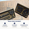 Egg Farm Ink Stamp 2-Pack - FRAGILE and Quail Eggs Stamps for Shipping Boxes and Egg Cartons