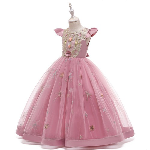 Banquet Evening Dress Girl Princess Tutu Little Host Performance Costume