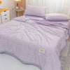 Machine Washable Printed Summer Quilt Four-piece Bedding Set