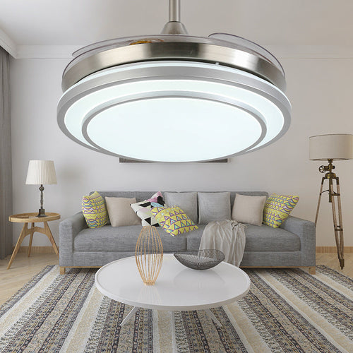 Home Full Spectrum Eye Protection LED Fan Chandelier