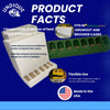 Front-Slot Quail Feeder Pair, Adjustable Spill-Resistant Design, for Hatching Time Chimuka Cage Systems, Made in USA