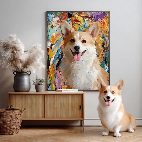 Abstract Expressionism Texture Portrait