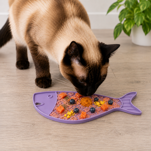 Goldfish emat - Small Enrichment Lick Mat for Cats | SodaPup