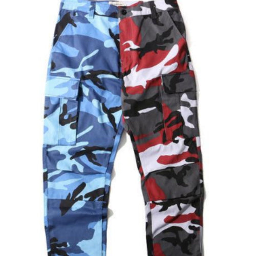 Pure Cotton Camouflage Overalls Men's Casual Pants