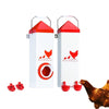 RentACoop Highrise Chicken Waterer and Feeder Set - 10lbs/2 Gal
