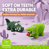 Latex Squeaky Crocodile Pet Toy