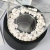 Tabletop Alcohol Fireplace Light Indoor Stainless Steel Stove Round Glass Ambiance Light