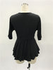 V Solid Color Women's Plus Size Dress