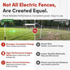 RentACoop Electric Anti-Predator Goat Fence - Suitable for Goats and Larger Animals - Energizer Not Included - 168 L x 42 H