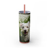 Skinny Tumbler with Straw – 20 oz Stainless Steel Cup