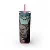 Skinny Tumbler with Straw – 20 oz Stainless Steel Cup
