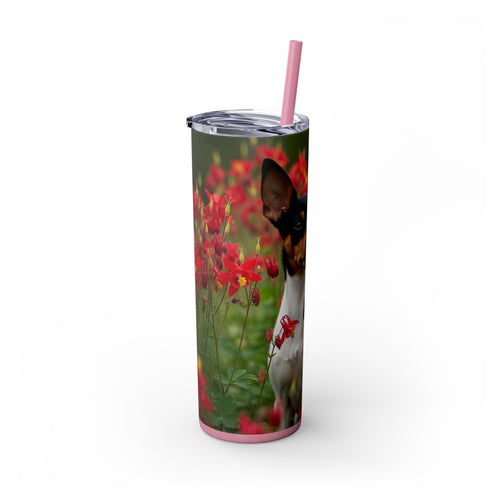 Skinny Tumbler with Straw – 20 oz Stainless Steel Cup