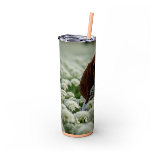 Skinny Tumbler with Straw – 20 oz Stainless Steel Cup
