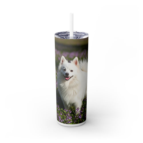 Skinny Tumbler with Straw – 20 oz Stainless Steel Cup