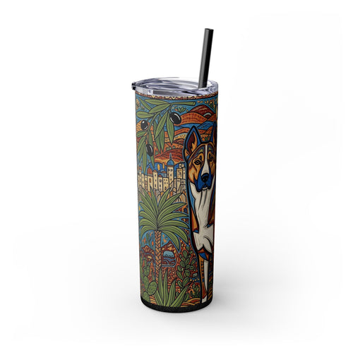Skinny Tumbler with Straw – 20 oz Stainless Steel Cup