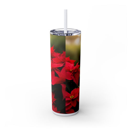 Skinny Tumbler with Straw – 20 oz Stainless Steel Cup