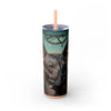 Skinny Tumbler with Straw – 20 oz Stainless Steel Cup