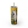 Skinny Tumbler with Straw – 20 oz Stainless Steel Cup