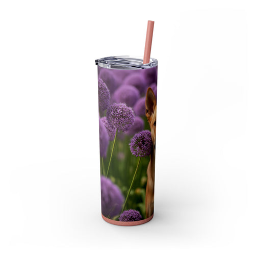 Skinny Tumbler with Straw – 20 oz Stainless Steel Cup