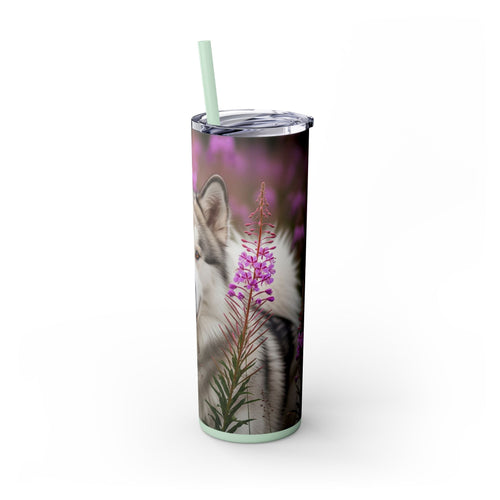 Skinny Tumbler with Straw – 20 oz Stainless Steel Cup