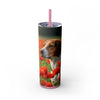 Skinny Tumbler with Straw – 20 oz Stainless Steel Cup