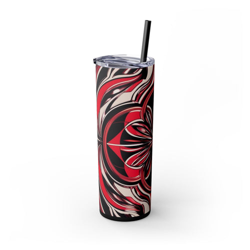 Skinny Tumbler with Straw – 20 oz Stainless Steel Cup