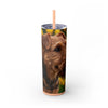 Skinny Tumbler with Straw – 20 oz Stainless Steel Cup