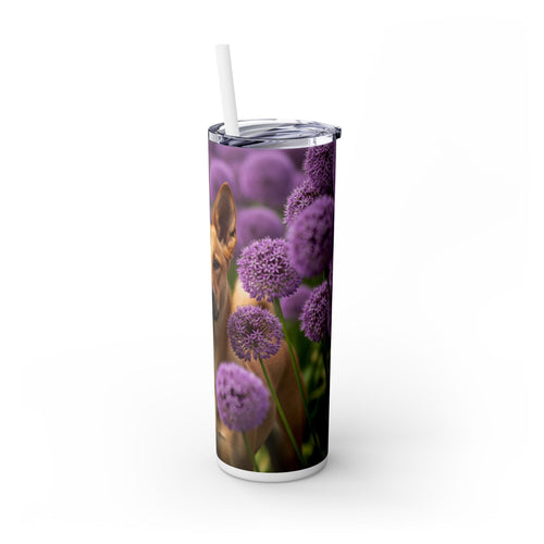 Skinny Tumbler with Straw – 20 oz Stainless Steel Cup