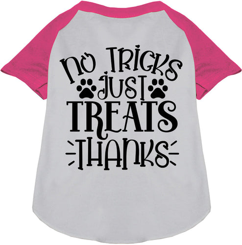No Tricks, Just Treats Pet Raglan Shirt