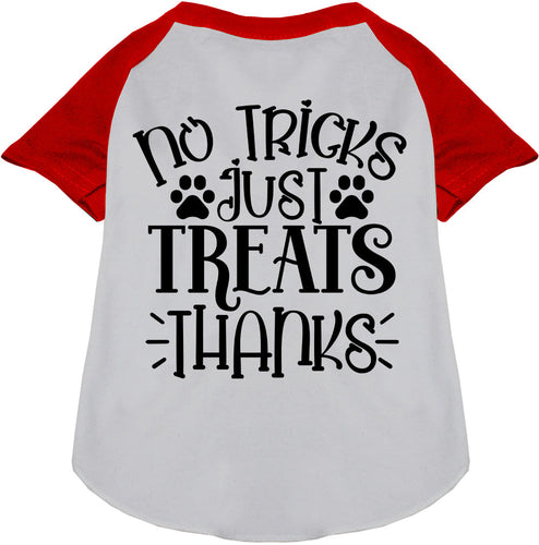 No Tricks, Just Treats Pet Raglan Shirt