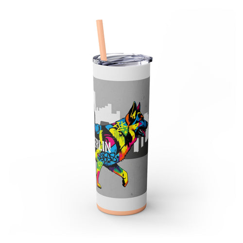 Skinny Tumbler with Straw – 20 oz Stainless Steel Cup