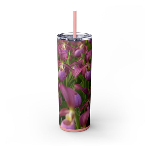 Skinny Tumbler with Straw – 20 oz Stainless Steel Cup