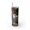Skinny Tumbler with Straw – 20 oz Stainless Steel Cup