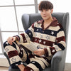Men's warm casual plus size flannel homewear